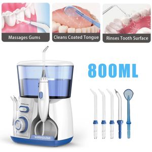 Other Oral Hygiene Electric Water Flosser Jet Pick Oral Irrigator 800ml Dental Teeth Cleaner 231101