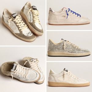 designer shoes luxe Golden Ball Star Casual Shoe classic white do-old dirty Distressed star superstar sneakers mens shoes