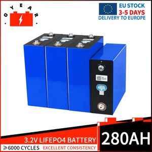 Grad A 280Ah LifePo4 Battery Rechargeble Litium Iron Fosfate Cell DIY 12V 24V 48V Solar Batteri för RV VANS CAMPERS EV RV