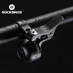 Bisiklet boynuzları rockbros bisiklet alaşım boynuzu mtb yol bisiklet yüzüğü net ses alarmı 22.2mm gidon sol bisiklet çan aksesuarları 231101