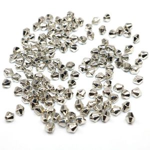 Pärlor Övrigt grossistpris 4mm 1000pcs Silverpläterad CCB Square Color Small Facet Plastic Spacer Loose Diyother