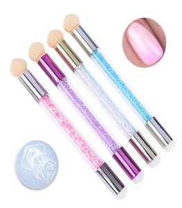 Dual head Nail Art Sponge Brush Powder Dotting Gradient Nail Pen Accessories Nail Art Tools Kit8213195