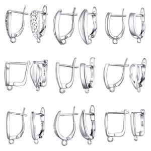 Hoop Earrings & Huggie Real S925 Sterling Silver Findings Leverback Earwire Fittings Components Accessories Handmade SuppliesHoop