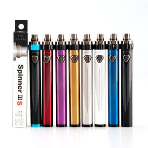 Sigaretta elettronica Mod batteria 1600Mah per 510 fili Cvt Top Twist Tensione regolabile Esma-T Vape Pen Vision Spinner 3 3S Iii Iiis 100% originale