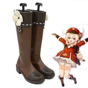 Jogo genshin impacto mondstadt faísca cavaleiro klee cosplay sapatos halloween anime carnaval personalizado role play prop botas perucas cosplay