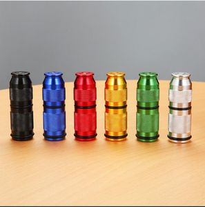 Tubi per fumatori Bottiglia a pressione interamente in metallo con 4 apribottiglie, cono in ottone a 6 colori, anello in gomma antiscivolo, modelli di aggiornamento di accessori per fumatori
