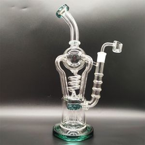 2023 Master Piece Heady Bong Incycler Recycler Glass Bongs Dab Rig Lookah Lab 14.4mm Manlig Joint Handmade Bubbler