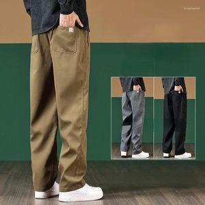 Men's Suits Spring Autumn Pants Cargo Outdoor Casual Cotton Comfortable Loose Style Sweat Work Trousers H12