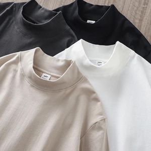 Men's Hoodies America Style Half Turtleneck Sweatshirts Spring Autumn Cotton Solid Color All-Match Long Sleeve Fashion Simple Pullovers