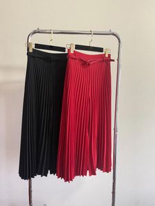 Skirts 2023Summer Culottes High Waist Design The Entire Garment With A Pleated Of Upper Body Is Very Fashionable