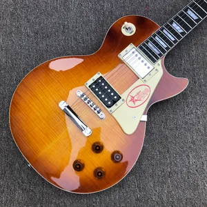 Custom shop, made in China, High Quality Electric Guitar, Tobacco Burst color, Different pickup, Rosewood Fingerboard, Chrome Hardware, Free Shipping