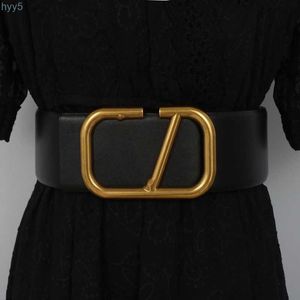 Ceinture de créateur de luxe Ceintures de mode Femme 7 cm de large Boucle en métal en cuir noir Réel Belle 7 couleurs Optiona 95-125 cm Boîte en gros Ssor