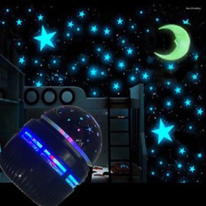 Luzes noturnas LED estrela lua projetor luz laser quarto decoração lâmpada presente infantil