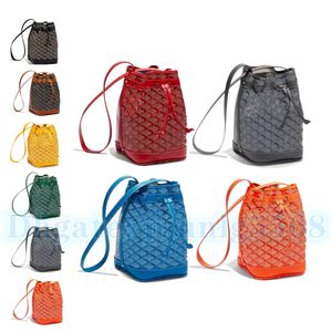 O novo saco de cordão feminino balde pochette couro genuíno designer de luxo tote mens bolsas crossbody petit flot l alta capacidade com alça de ombro sacos
