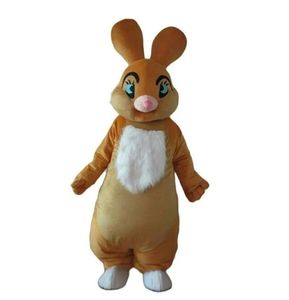 Halloween Cute Rabbit Mascot Costume High Quality Cartoon Plush Animal Anime theme character Adult Size Christmas Carnival fancy dress