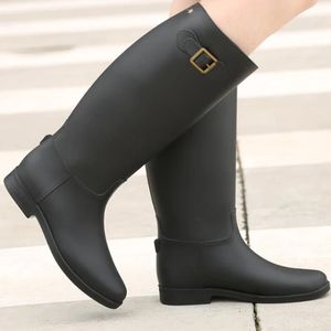 Rain Boots Comemore Fashion Autumn High Long Boots Women's Rain Boots Girl Outdoor Rubber Water Shoes For Women Waterproof Garden Galoshes 231101