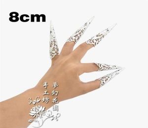 Z Guanyin Nails Zhen Huan Głowianie Zestaw zbroi starożytny taniec pawiowy Peacock Pokazuje długie paznokcie zestaw 8 CM61430314509053