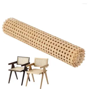 Estatuetas decorativas rolo de rattan decoração de parede 30-70cm correias genuínas indonésias móveis cadeira mesa material de reparo porta de armário