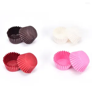 Strumenti Bakeware 500PCS Addensare Muffin Cupcake Bicchieri di carta Fodera Decorazione torta Vassoio per feste Accessori per la cucina