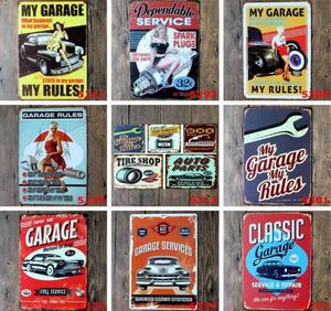 Niestandardowe metalowe znaki cyny Sinclair Motor Oil Texaco Plakat Strona główna Dekorunka Wall Art Pictures Znak vintage Garaż 20x30cm ZZC2883616760