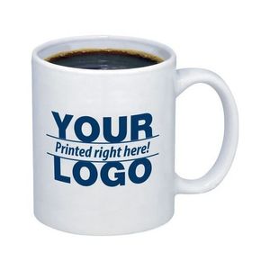 wholesale custom 11oz ceramic mug sublimation blank white water cup heat transfer print fashion DIY gift cup 36 pcs/box