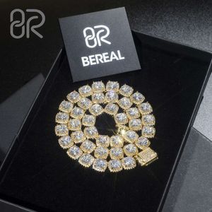 Venda quente banhado a ouro vvs moissanite tênis corrente colar passar diamante tester baguette corte 925 prata hip hop pulseira