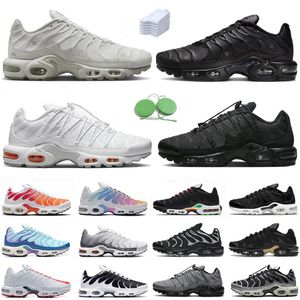 Nike Air Max AirMax TN PLUS Mens Scarpe Sneakers Tripla Bianco Bianco UNC UNC Red Hyper Royal Blue Neon Verde Oliva Riflettente Persian Violet Neon Oreo Allenatori Scarpa sportiva