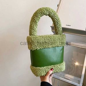 Totes hattar hink hattar fasion hink väska lyxig designer konstgjord päls och väska plånbok vinter mjuk väska plus och väska clu liten pu läder handbagcatlin_fashion_bags