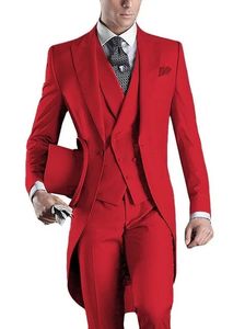 Męskie garnitury Blazers Men Coat Groom Wedding Suits Krawin wykonał formalny elegancki czerwony zielony szary niebieski kostium Homme 3 231101