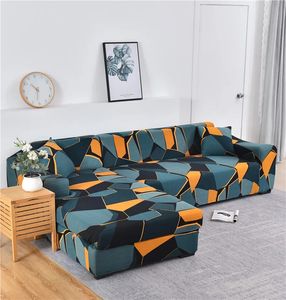 Stol täcker L -formad soffa för vardagsrum elastiska slipcovers soffa täcker stretch hörn chaise longue kudde 231101