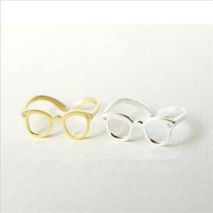 New Fashion jewelry punk glasses design finger rings for women ladie's whole335m