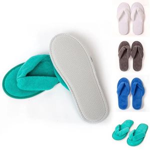 Slippers Disposable Shoes 1 Pairs Men Women Flip-Flops El Soft For Home Travel Indoor Hospitality