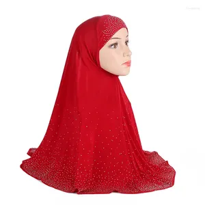 Etnische kleding groothandel 2023 Ramadan stijl groot formaat 70-70 cm ITY kralen moslim een stuk instant lange hijab