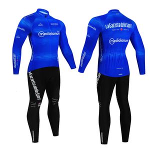 Conjuntos de camisa de ciclismo tour de itália ditalia primavera outono conjunto manga longa mtb bicicleta roupas maillot ropa ciclismo 231102