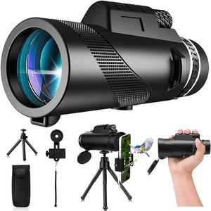 Monóculos 80X100 Zoom Militar HD Binóculos poderosos de longo alcance Telescópio profissional portátil Monocular Baixa visão noturna para caça 231101