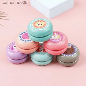 Yoyo Kinder Yoyo Ball Niedliche Tierdrucke Holz Yoyo Spielzeug Fuchs Eule Igel Schnecken Spielzeug Kinder Yo-Yo Kreative Yo Spielzeug Für KinderL231102