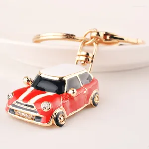 Keychains Mini Metal Car Alloy Keychain Keyring Pendant Model Key Chain Ring Holder For Cooper S JCW One Countryman Accessories