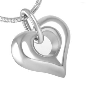 Pendant Necklaces MJD8238 Sell Peaceful Heart Memorial Urn Stainless Steel Cremation Pet Ashes Jewelry