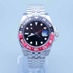 Top quality ST9 Super U1 Men Watch Automatic Movement Black Red Ceramic Sapphire Glass new Jubilee Bracelet Wristwatch Mens Watches Reloj COLA Limited