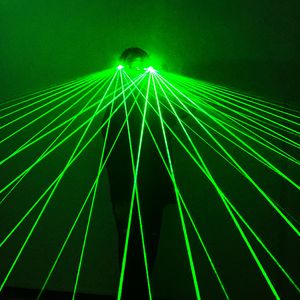 充電式LEDレーザーメガネグリーンライトダンスステージショーDJクラブパーティーパフォーマンスレーザーマンショーメガネ衣類レーザー