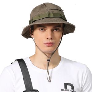 Ciclismo Caps Máscaras Chapéu Panamá Masculino Ferramental Estilo Balde Chapéu Masculino Ao Ar Livre Pescador Chapéu Caminhadas Camping Sombrinha Anti-UV Boogie Hat 231102