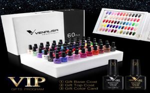 60 färger nagellack en uppsättning inklusive Basetop Gel Professional Nail Art Gel Beatiful Longlasting Gel Polish1729478