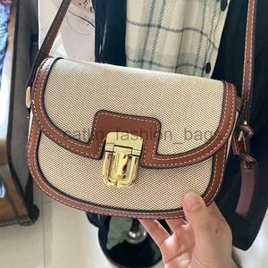 Bolsas de ombro Fasion Vintage Designer Soul Saddle Bag para Mulheres Luxo 2023 Novo Mensageiro e Bolsa Marca Bolsa Casual Carteira Canvas Smallcatlin_fashion_bags