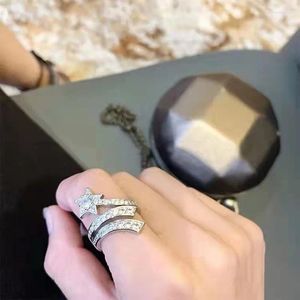 Обручальные кольца Метеоритный циркон для женщин, роскошные дизайнерские ювелирные изделия изменяемого размера, модные элегантные креативные подарки на помолвку