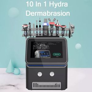 2024 Desktop 10 em 1 Hydra Microdermoabrasão RF Elasticidade da pele Melhora Spray de oxigênio Hidratante facial Limpeza de poros Dispositivo de levantamento facial por ultrassom com máscara de íons