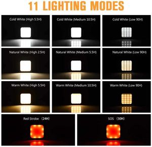 キャンプランタンポータブルLED作業フラッドキャンプライト1000LM 5000MAH緊急ハリケーンパワーバンク磁気吊り下げ屋外W0331