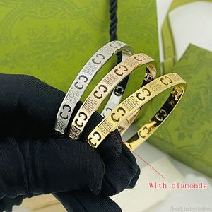 Famosos diamantes pulseira pulseiras homens mulheres ouro e prata pulseira manguito jóias de alta qualidade festa de casamento amantes presente