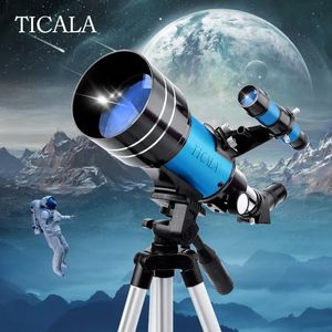 Телескоп-бинокль Профессиональный астрономический телескоп 150-кратный зум HD Мощный портативный штатив Ночного видения Глубокий космос Вид на звезду Луна Вселенная 231102