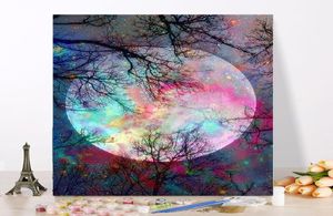 NO Frame DIY Pictures By Number Moon Kits Painting By Numbers Scenery Hand Painted Paintings Art Drawing On Canvas Home Decor3952624