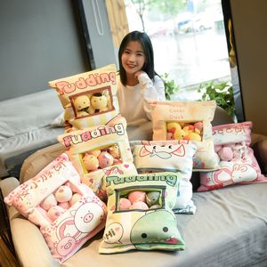 Cute Imitation Plush Toy Snack Pillow Cute Rabbit Doll Piggy Doll Plush Toy